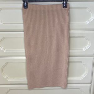 Knit midi skirt